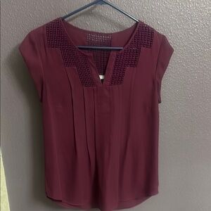 Elegant Burgundy Women's Top